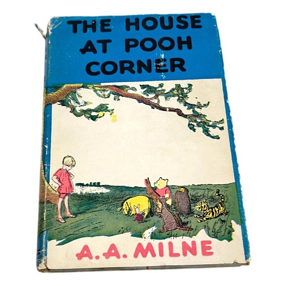 Milne The House At Pooh Corner Book Dutton Winnie-the-Pooh HC DJ 1945 Vintage - Picture 1 of 11